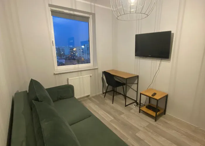 شقة Rodzinne Mieszkanie 2-pokojowe 50m2 Z Bezplatnym Prywatnym Parkingiem I Balkonem غدانسك